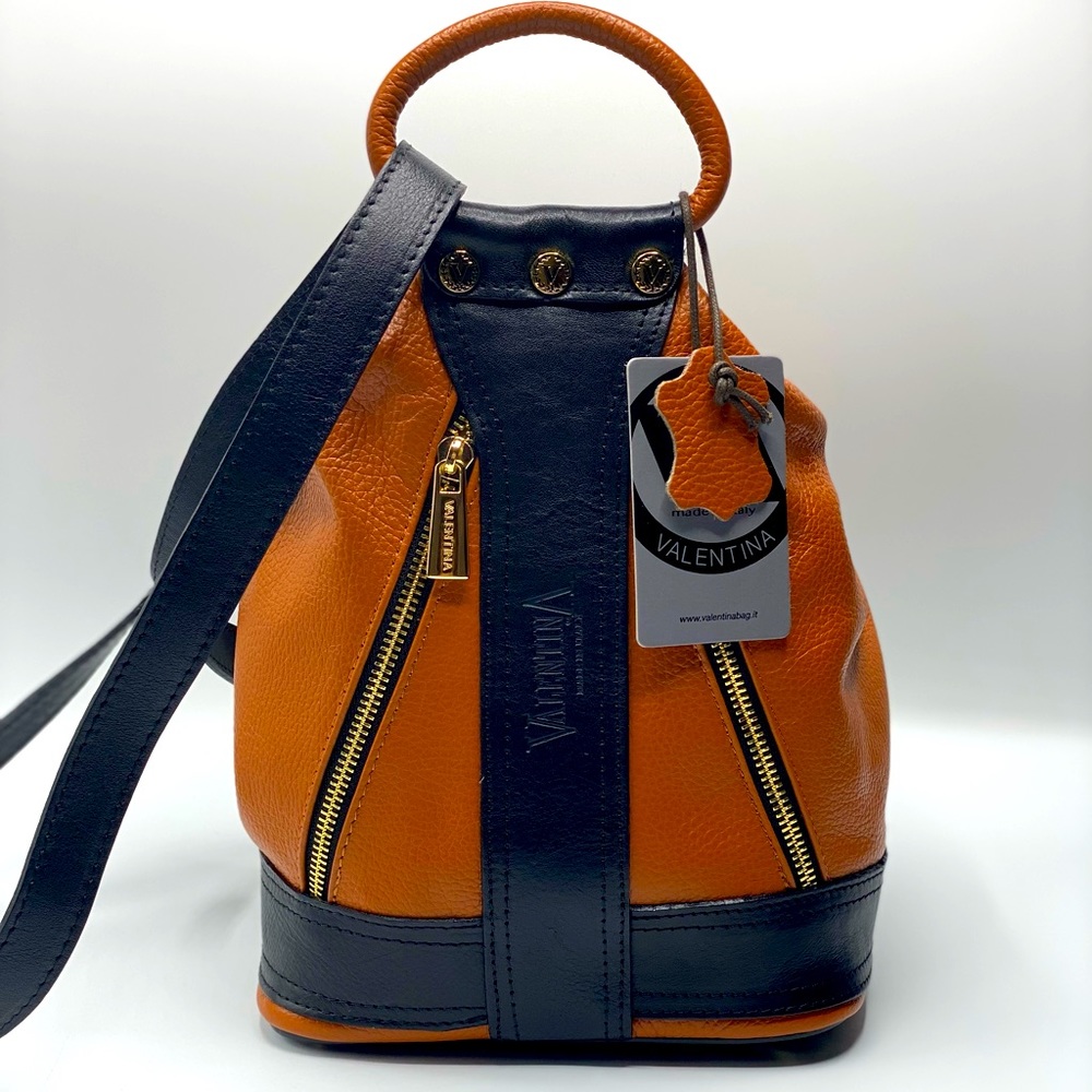 NWT Valentina Leather Convertible Backpack Hobo